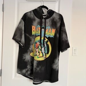 Batman Hoodie - Black Tie-Dye